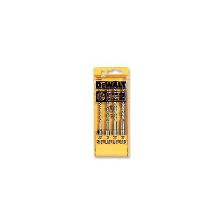 4 FORETS BETON DEWALT 160 x 5,5/7/8/10mm SDS+