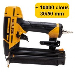 BOSTITCH BT1855SP-E CLOUEUR DE FINITION + 10000 clous 18GA (5000 clous 30mm + 5000 clous 50mm)