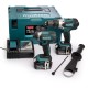 MAKITA DLX2145TJ 2 x 5ah visseuse à choc DTD152 + Perceuse DHP458