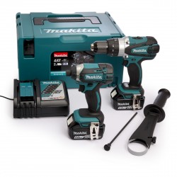 MAKITA DLX2145TJ 2 x 5ah 18v visseuse à choc DTD152 + Perceuse DHP458