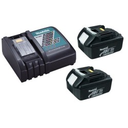 Chargeur rapide Makita DC18RC + 2 batteries 18v BL1830B 3Ah Li-ion LXT