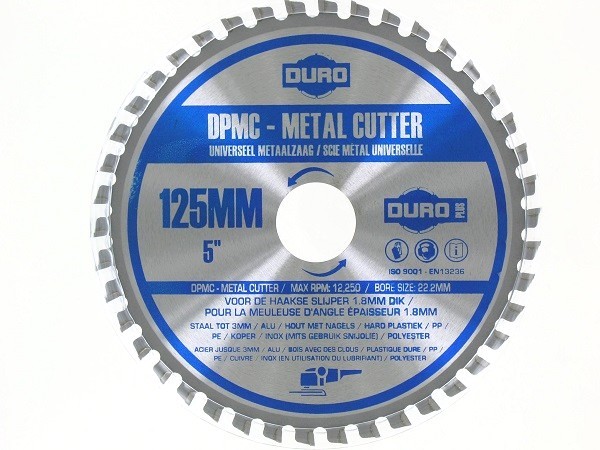 DISQUE MEULEUSE DURO DPMC CARBURE 125 mm coupe multi matériaux