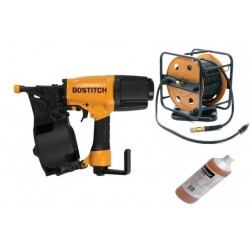 BOSTITCH N75C-2-E CLOUEUR PNEUMATIQUE + ENROULEUR CPACK30 + HUILE SB32