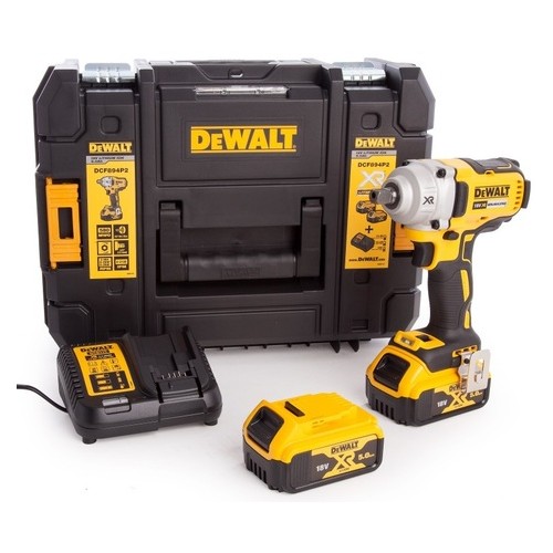 DEWALT Boulonneuse à Chocs Brushless 18V XR 5Ah Li-Ion - Clé à