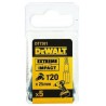 Dewalt 5 embouts impact vis torx t20 25mm spécial visseuse à choc