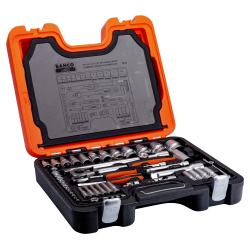 BAHCO S910 Coffret 92 pièces douilles/clés mixtes/cliquets 1/4 et 1/2