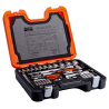 BAHCO S910 Coffret 92 pièces douilles/clés mixtes/cliquets 1/4 et 1/2