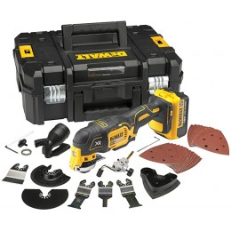 DEWALT DCS355M1 Multi-cutter à batterie 18V (1 x 4Ah) + set d'accessoires 35 pièces