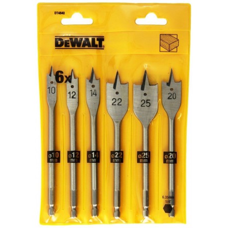 DEWALT Mèches a bois 10/12/14/20/22/25