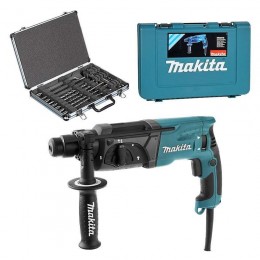 MAKITA HR2470 PERFORATEUR BURINEUR SDS+ 2,4J 780W 3 FONCTIONS + coffret 17 pièces