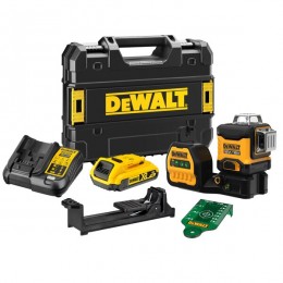 DEWALT DCE089D1G18 NIVEAU LASER MULTI-LIGNES 3 X 360° 1 x 18V 2Ah