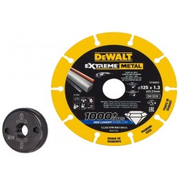 Disque Dewalt DT40252 métal 125mm + écrou à serrage rapide DT3559