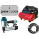 Lot Compresseur SENCO AC19306BL + TJEP Flexible 10mètres + Cloueur Makita AF506 + 25000 clous TJEP 15/22/30/40/50