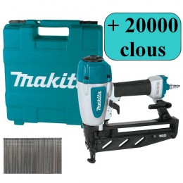 Cloueur pneumatique Makita AF601 + 20000 clous 16GA 25/32/38/45/50/63 mm