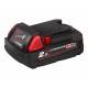 Milwaukee batterie red lithium M18 B2 2AH