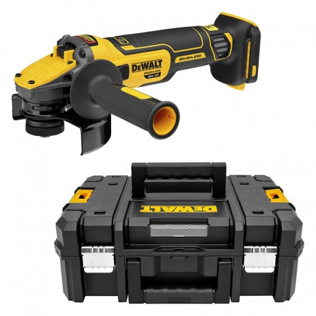 DeWalt - Meuleuse à batterie 18V 5Ah Li-Ion Brushless 125mm avec coffret  TSTAK