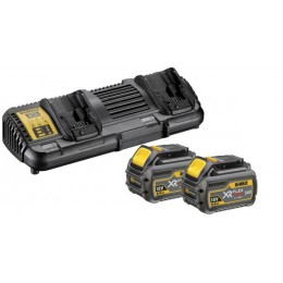 PACK DEWALT Chargeur double DCB132 + 2 BATTERIES DCB547 6Ah 18v-54v Flexvolt XR