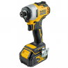 LOT PERCEUSE DEWALT DCD709 + VISSEUSE A CHOC DCF809 18v (2 x 4Ah)