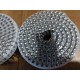 4800 CLOUS ROULEAUX PLATS 15/16° 2.5 x 55 crantés Inox A2 Bombée liaison pvc (import)