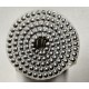 3900 CLOUS ROULEAUX PLATS 15/16° 2.5 x 65 crantés Inox A2 Bombée liaison pvc (import)