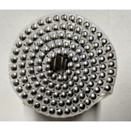 3900 POINTES CLOUS ROULEAUX PLATS 15/16° 2.5 x 65 Annelées Inox A2 Bombée