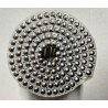 3900 POINTES CLOUS ROULEAUX PLATS 15/16° 2.5 x 65 Annelées Inox A2 Bombée
