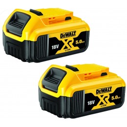 DEWALT DCB184P2 pack 2 batteries DCB184 18v 5Ah Li-ion XR