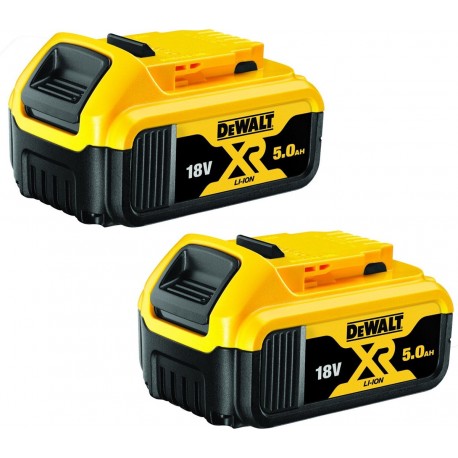 DEWALT DCB184P2 lot de 2 batteries 18v 5Ah Li-ion XR