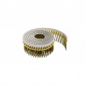 1040 CLOUS ROULEAUX PLATS 15/16° 2.5 x 65 crantés Inox A2 Bombée liaison pvc,8 rouleaux (import)