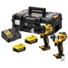 LOT PERCEUSE DEWALT DCD709 + VISSEUSE A CHOC DCF809 18v (2 x 5Ah)