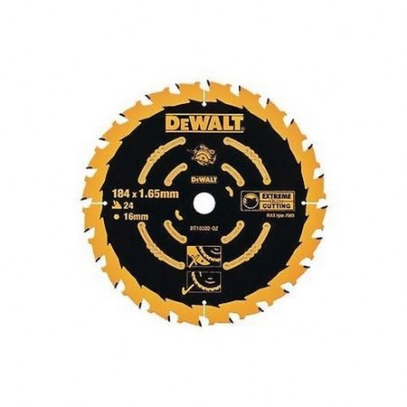 LAME DEWALT SCIE CIRCULAIRE 184 x 1.65 x 16mm 24 dents