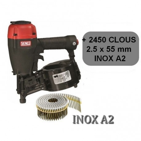 SENCO S65CNP CLOUEUR PNEUMATIQUE 32/65mm 15° rouleaux métal/pvc