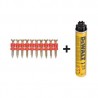 DEWALT DDF6510020 700 CLOUS 20mm + GAZ C5/Max GS738C/Wurth Diga CS-2/Powers C5
