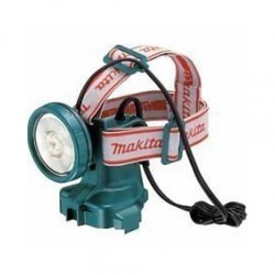 MAKITA ML121 LAMPE TORCHE FRONTALE pour batterie 12V ou 9,6V nue support filaire (ancien modèle)