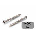 100 vis terrasse inox A2 tête réduite Torx TX25 autoforeuse