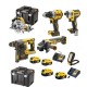 PACK 6 OUTILS DEWALT ,4 batteries 5Ah 18v,2 chargeurs.DCD800/DCF887/DCH273/DCG405/DCS572/DCL182-XJ