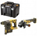 LOT DEWALT MEULEUSE DCG405 + PERFORATEUR BURINEUR DCH273  XR 18V (sans batterie + coffret)