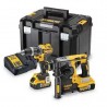 PACK 2 OUTILS PERCEUSE DEWALT DCD796 + PERFORATEUR DCH273 18v (2 x 5Ah)