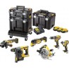 Pack DEWALT DCK685P3T XR 18V Brushless 6 Outils + 3 Batteries 5Ah TSTAK