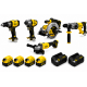 Pack STANLEY FATMAX V20 18V Brushless 5 Outils + 4 Batteries 4Ah + 2 Chargeurs