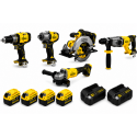 Pack STANLEY FATMAX V20 18V 5 Outils + 4 Batteries 4Ah + 2 Chargeurs
