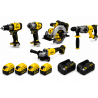 Pack STANLEY FATMAX V20 18V Brushless 5 Outils + 4 Batteries 4Ah + 2 Chargeurs