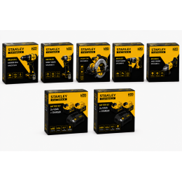 Pack STANLEY FATMAX V20 18V 5 Outils + 4 Batteries 4Ah + 2 Chargeurs