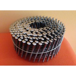2400 CLOUS ROULEAUX PLATS 15/16° 2.5 x 70 Annelés Inox A4 Tête Bombée