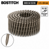 3600 CLOUS BOSTITCH F25R64SS316Q ROULEAUX PLATS 15/16° 2.5 x 64 mm ANNELÉS INOX A4 SS316 TÊTE BOMBÉE