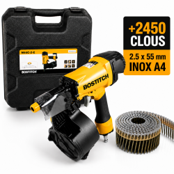 Bostitch n66c-2-e cloueur pneumatique a rouleau 32/64mm 15° rouleaux métal/pvc