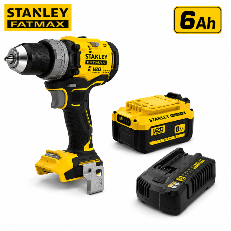 STANLEY FATMAX SFMCD725B-XJ V20 18V Perceuse Visseuse Brushless 80Nm (1x6Ah)