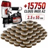 MAX CN565S2 PACK PRO CLOUEUR BARDAGE + 15750 CLOUS 2.5x55 inox A2