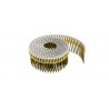 CLOUS NORFIX ROULEAUX PLATS 15/16° 2.5 x 45 crantés Inox A4 x 3150 tête bombée liaison pvc (carton détaillé)