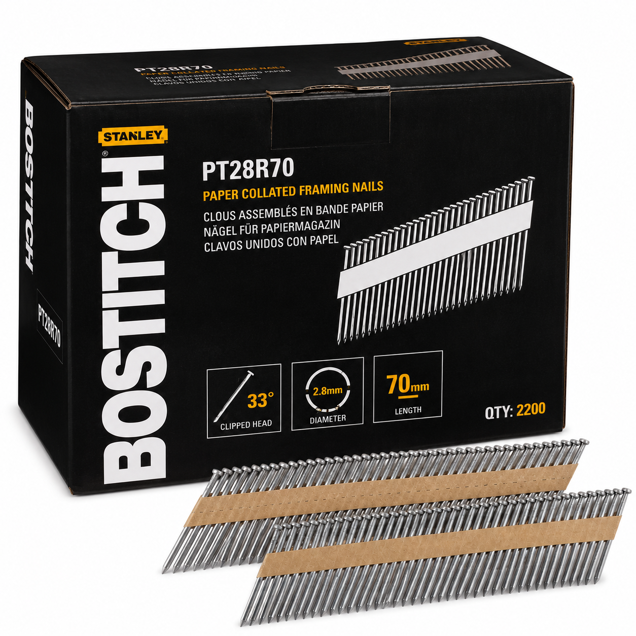 2200 clous 2.8 x 70 mm